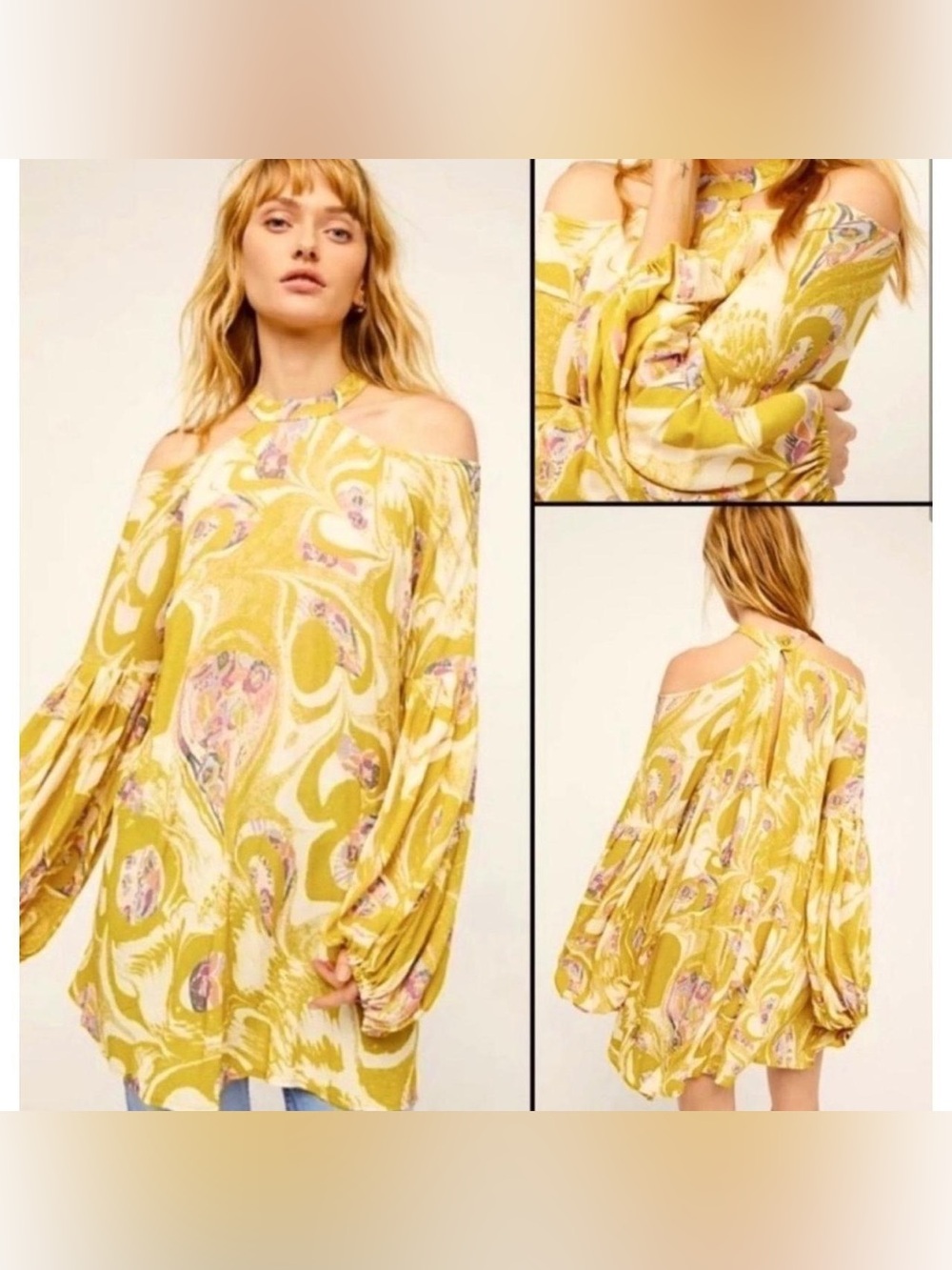 Free People Drift Away Boho Tunic Dress in size XS - Picture 3 of 16